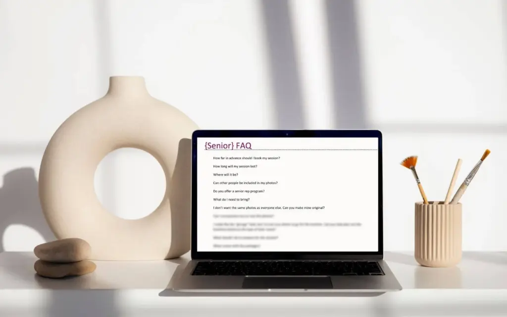 FAQ worksheet for clients