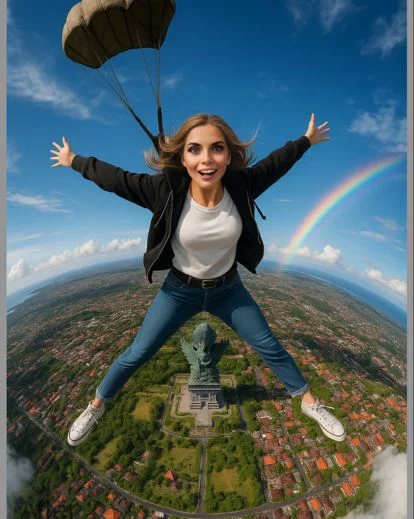 After image showing prompt-based photo transformation