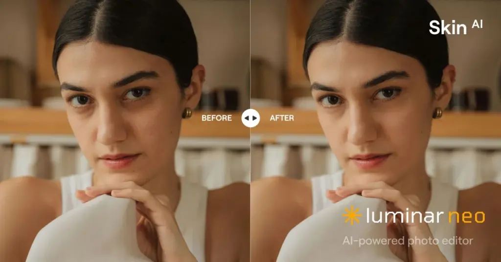 eye enhancement, eyebrow refinement, face brightness, and subtle face shaping