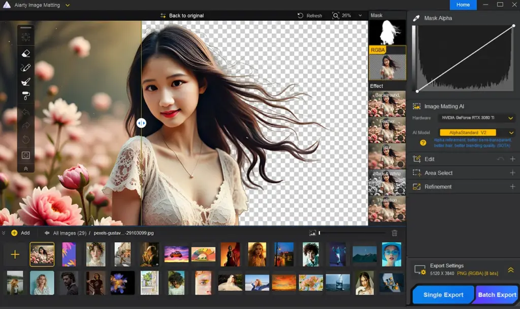 step 2: choose your model and click start