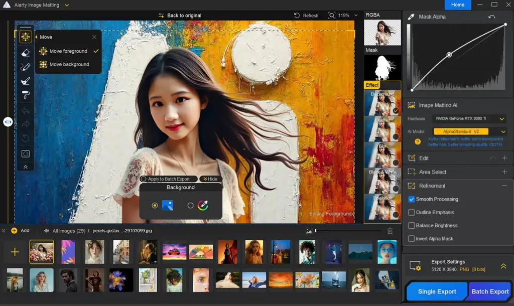 step 3: choose your preferred effect