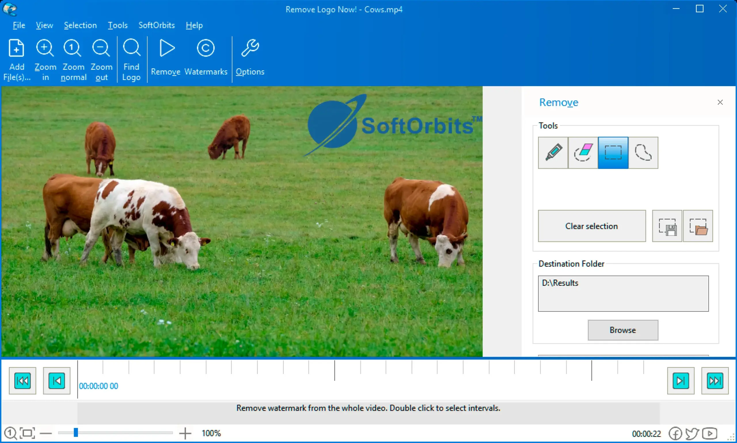 video watermark remover software preview