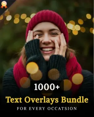 Text Overlays Bundle, best photography deals, best photography add ons, best photoshop resources, deals for photographers