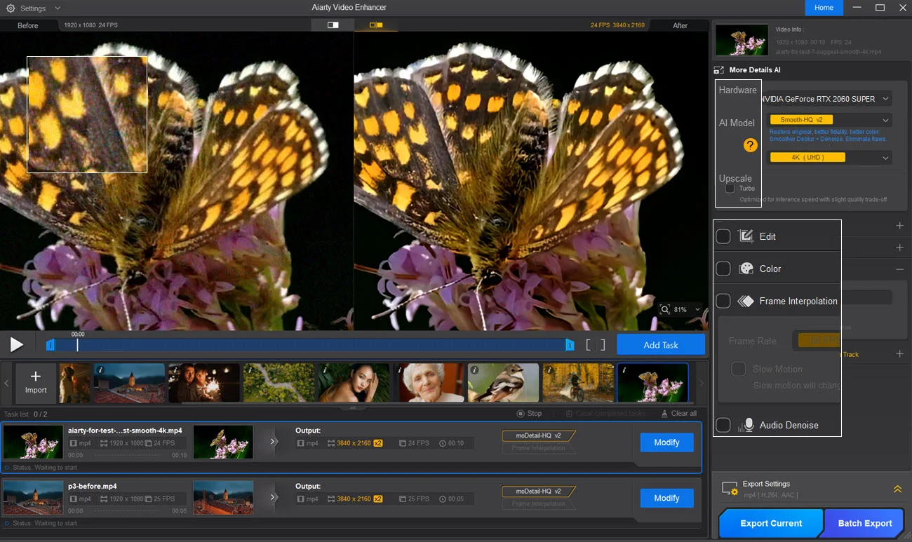upscale videos to 4k, AI Video Upscaling