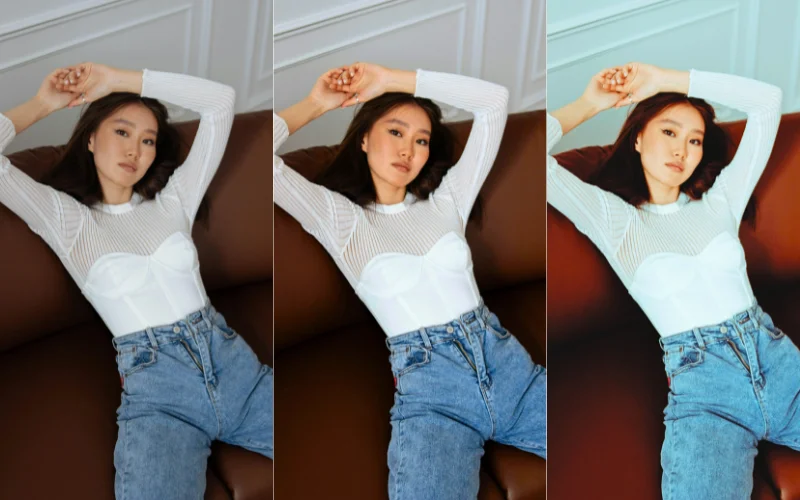 Color Correction vs Color Grading examples photo