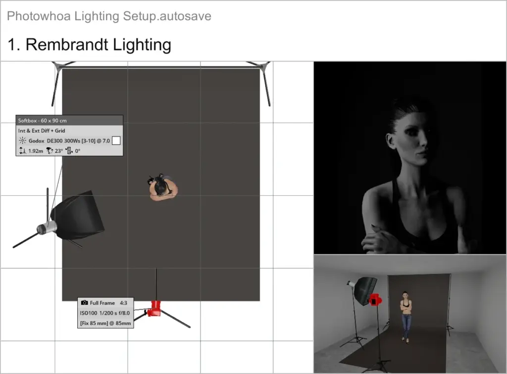 3d lighting setup, digital 3d photography