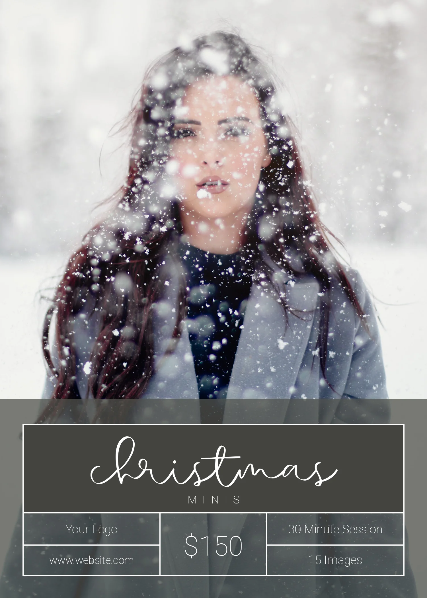 christmas mini, xmas template, editable christmas cards