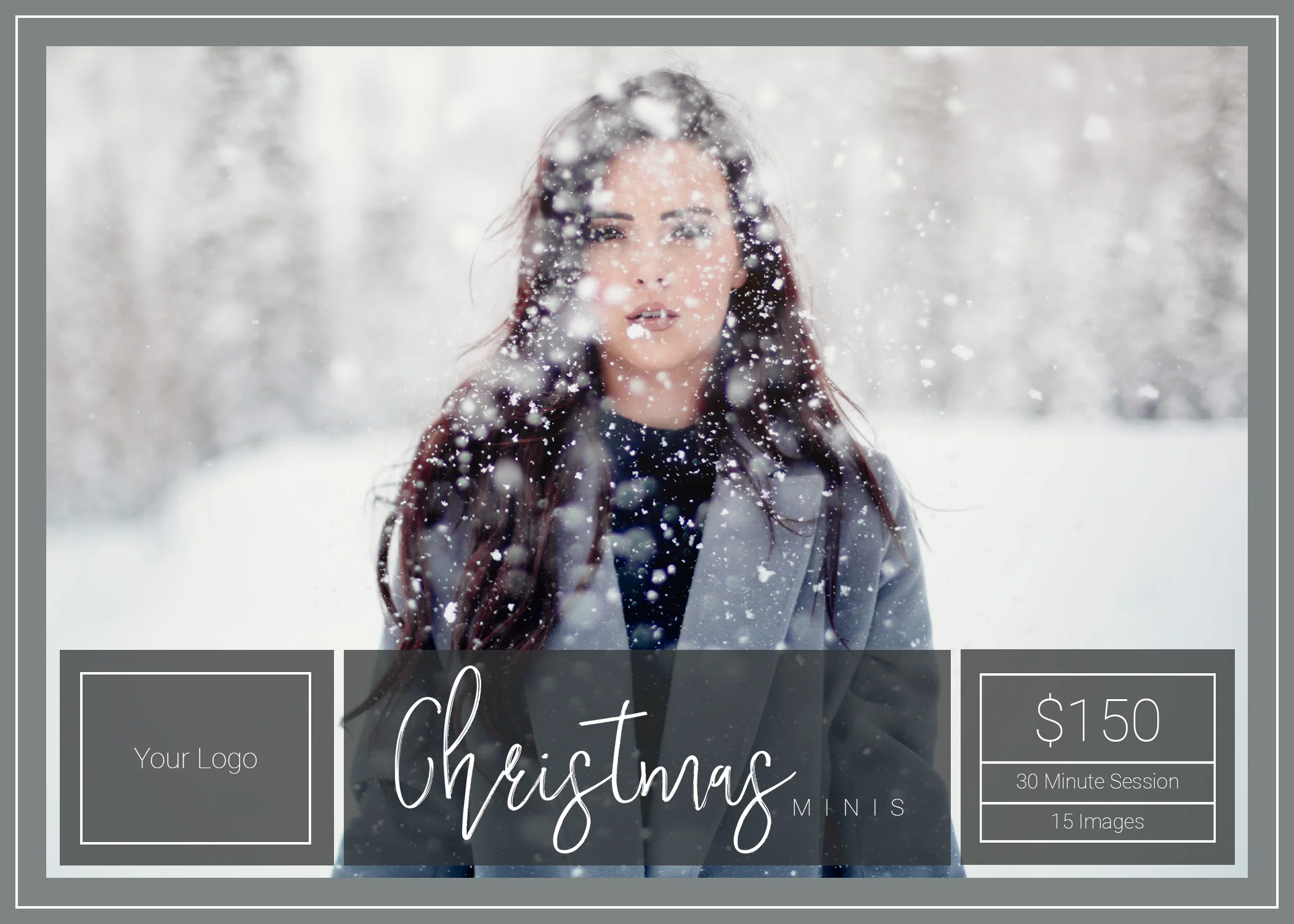 christmas templates, christmas mini sessions template