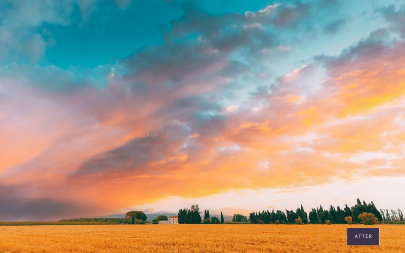 golden hour overlay after