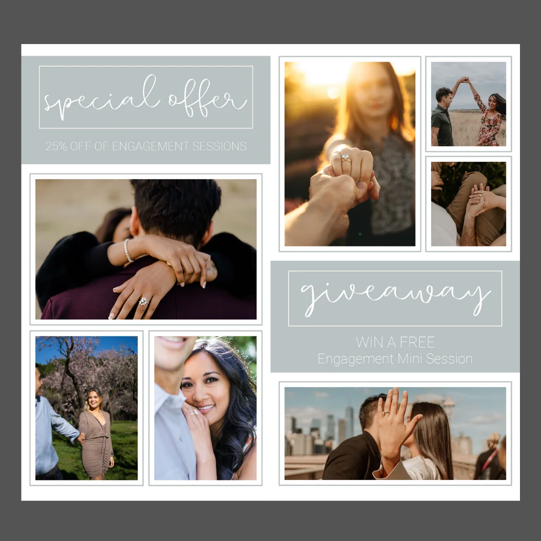 wedding session photography, photo templates for photographer, marketing templates for photographers