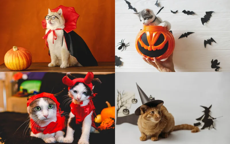 Themed Cat Photoshoots - Halloween cat photoshoot
