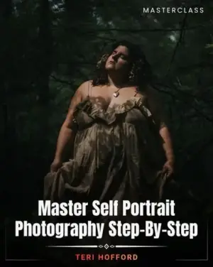 Professional self portrait photography showing authentic emotion and mood creation