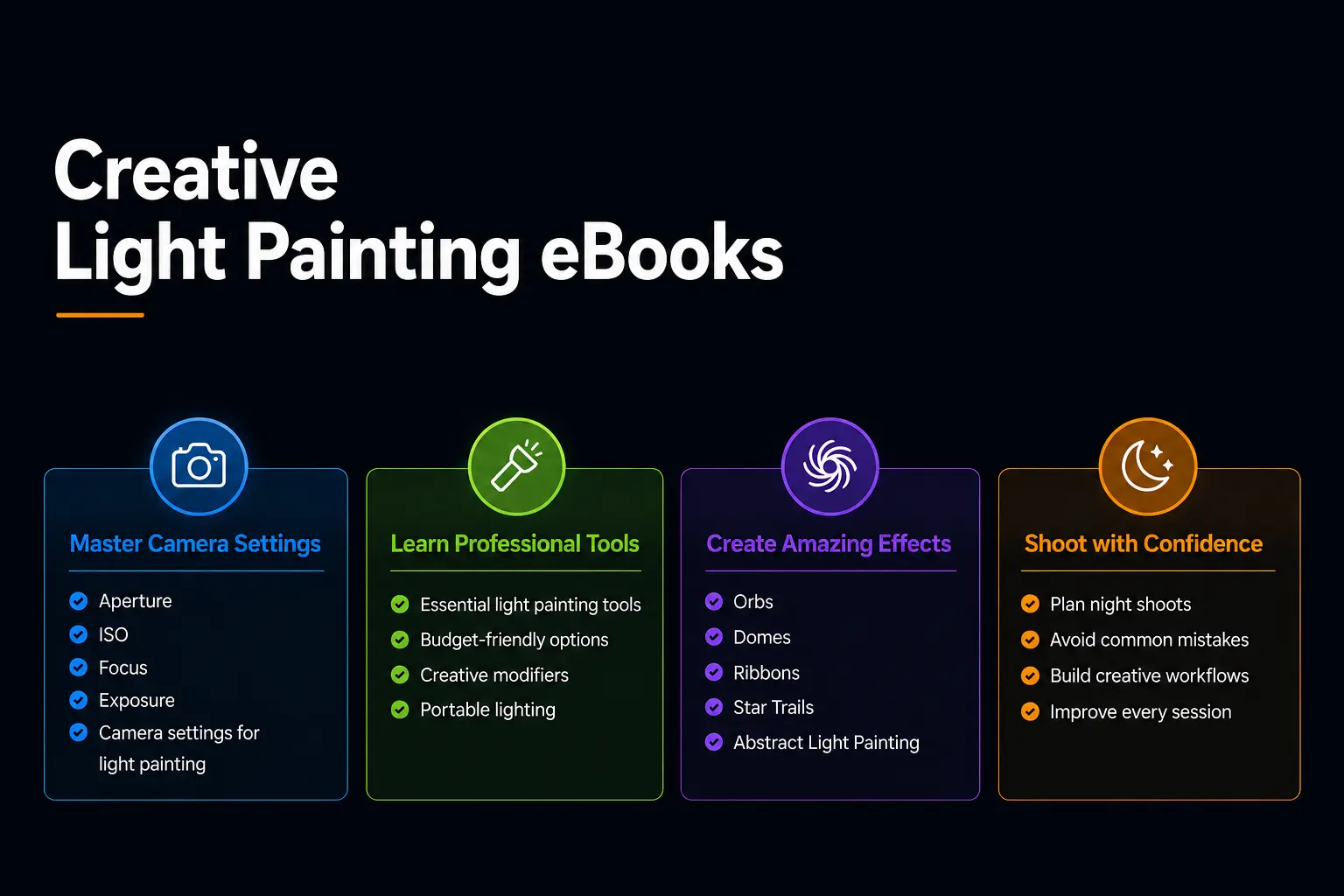 Light Painting eBook Features