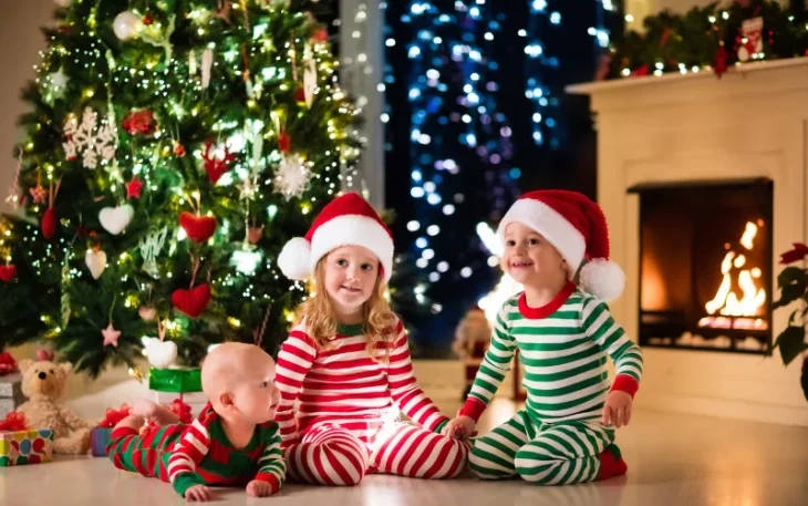 Christmas tree photoshoot