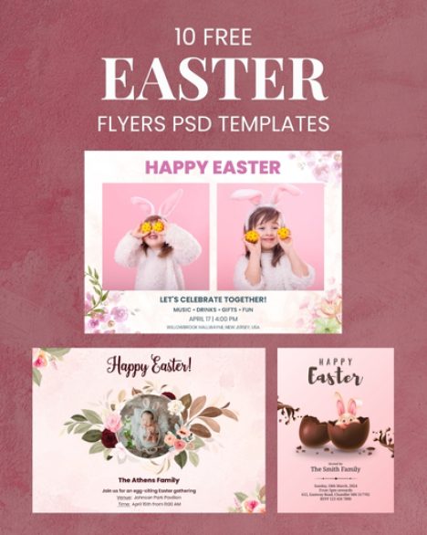 easter flyer free psd - free photography resources, photography freebies
