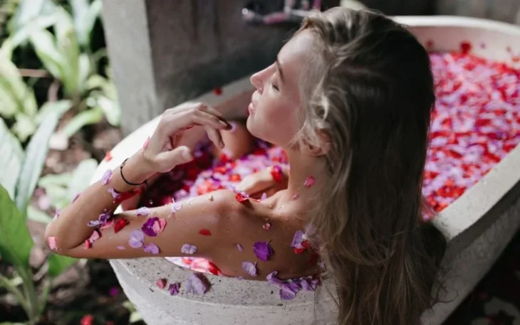 milk bath nude
