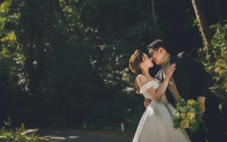 Couple posing feature image